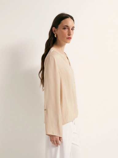 BLUSA MUJER SFERA FUIDA BOTONES - 3