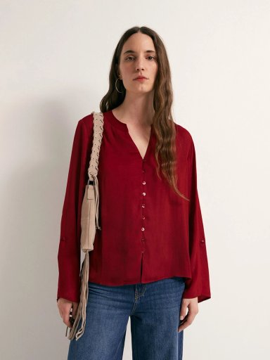BLUSA MUJER SFERA FUIDA BOTONES - 2