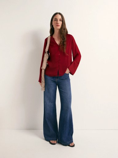 BLUSA MUJER SFERA FUIDA BOTONES - 1