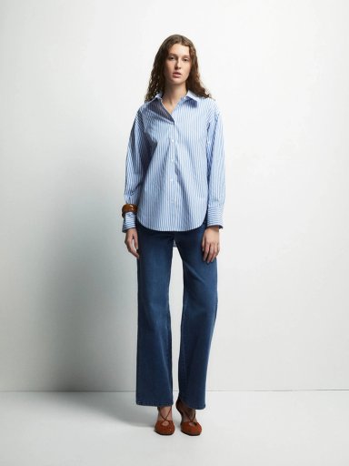 BLUSA MUJER SFERA RAYAS BÁSICA - 1