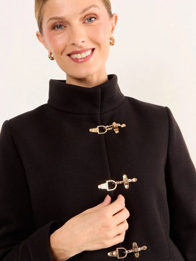 ABRIGO MUJER MA GRIFFE CUELLO ALTO - 4