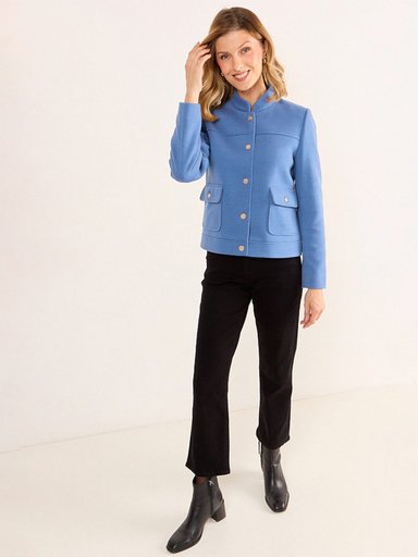 CHAQUETA MUJER MA GRIFFE CUELLO MAO BOLSILLOS - 1