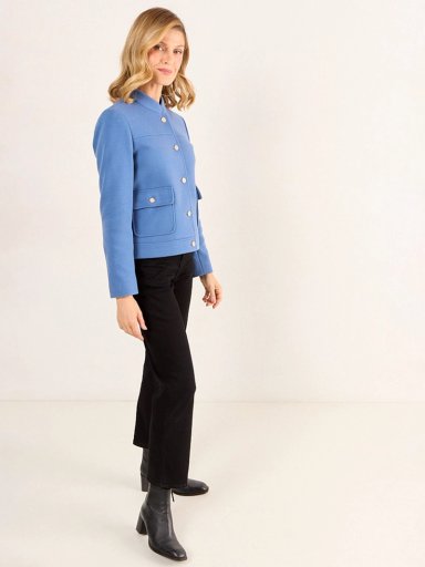 CHAQUETA MUJER MA GRIFFE CUELLO MAO BOLSILLOS - 2