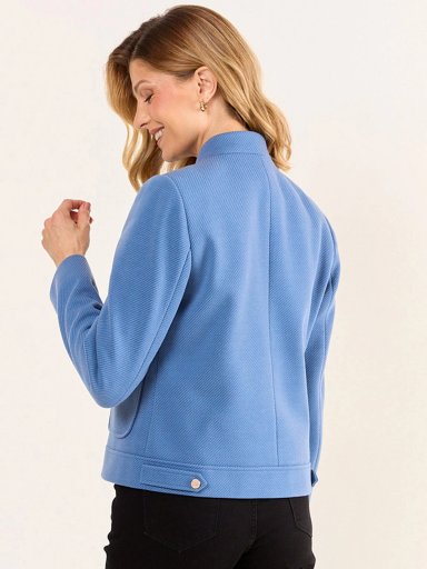 CHAQUETA MUJER MA GRIFFE CUELLO MAO BOLSILLOS - 4