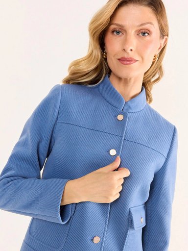 CHAQUETA MUJER MA GRIFFE CUELLO MAO BOLSILLOS - 5