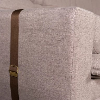 SOFÁ CAMA RECLINABLE DECOCASA BLEND RUSTIC 3 CUERPOS CAFÉ - 7