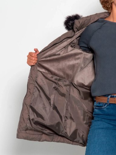 PARKA MUJER WADOS MANGA LARGA CAPUCHA Y CIERRE - 9