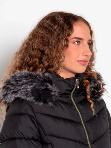 PARKA MUJER WADOS MANGA LARGA CAPUCHA Y CIERRE - 6