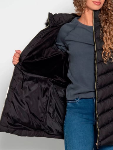 PARKA MUJER WADOS MANGA LARGA CAPUCHA Y CIERRE - 9