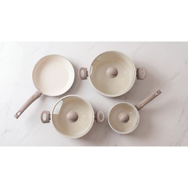 BATERÍA DE COCINA ILKO CERAMIC COLORS 7 PIEZAS GRIS - 2
