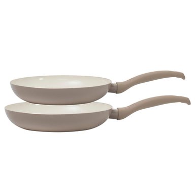 SET 2 SARTENES ILKO CERAMIC COLORS GRIS - 1