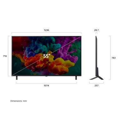 SMART TV LG QNED 4K UHD 55” 55QNED85BSG - 3