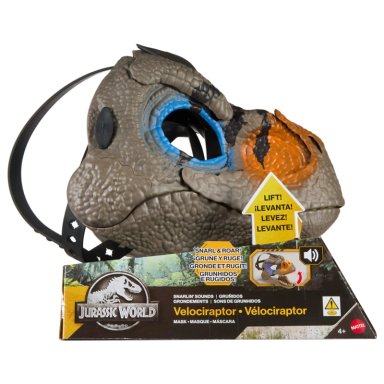 MÁSCARA JURASSIC WORLD RAPTOR CON EFECTOS DE SONIDO - 1