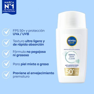 PROTECTOR SOLAR NIVEA SUN ANTI-IMPERFECCIONES FPS50 40ML - 2