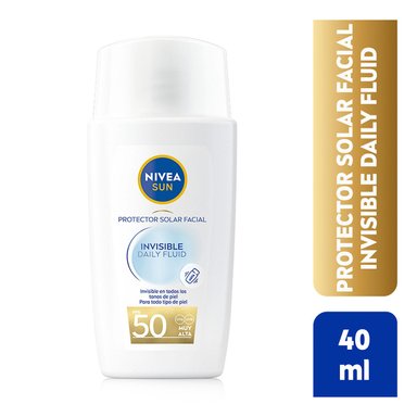 PROTECTOR SOLAR NIVEA SUN INVISIBLE DAILY FLUID FPS50 40ML - 1