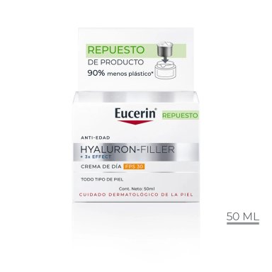 REFILL CREMA EUCERIN HYALURON FILLER+3X EFFECT DÍA FPS30 50ML - 2