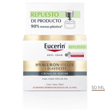 REFILL CREMA EUCERIN HYALURON FILLER+ELASTICITY NOCHE 50ML - 2