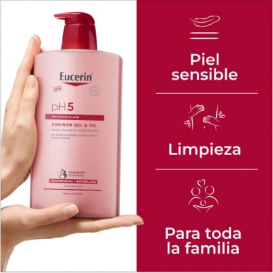 GEL Y ACEITE DE DUCHA EUCERIN PH5 400ML - 3