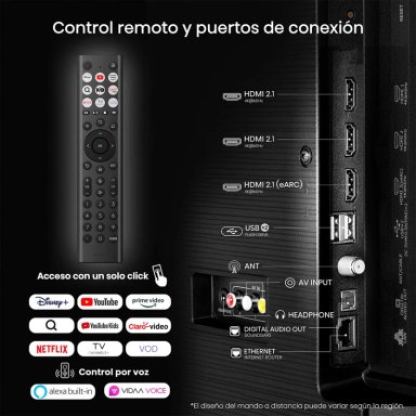 SMART TV HISENSE QLED 4K UHD 58” 58Q6QV - 11