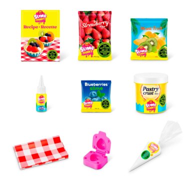 MASAS SLIME BOLSA DE COMPRA - TARTA DE FRUTAS - 5