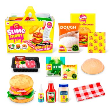 MASAS SLIME CANASTO DE COMPRA MART DE ZURU - HAMBURGUESA - 1