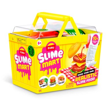 MASAS SLIME CANASTO DE COMPRA MART DE ZURU - HAMBURGUESA - 4