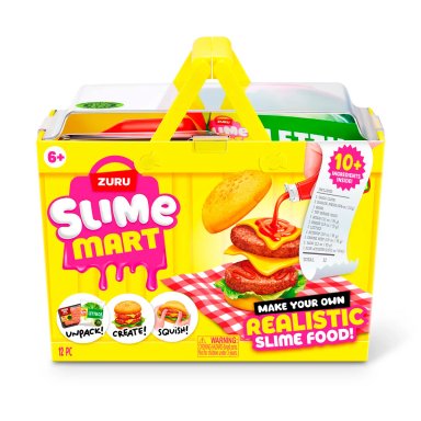 MASAS SLIME CANASTO DE COMPRA MART DE ZURU - HAMBURGUESA - 5