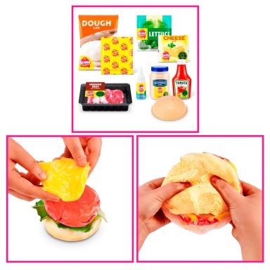 MASAS SLIME CANASTO DE COMPRA MART DE ZURU - HAMBURGUESA - 8