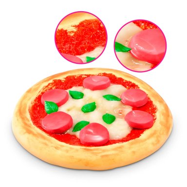 MASAS SLIME CANASTO DE COMPRA MART DE ZURU - PIZZA - 6