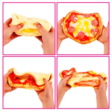 MASAS SLIME CANASTO DE COMPRA MART DE ZURU - PIZZA - 8
