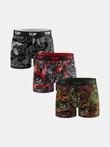 PACK X3 BÓXER HOMBRE TOP ALGODÓN  - 1