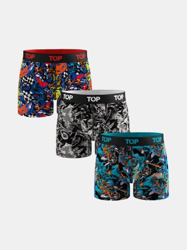 PACK X3 BÓXER HOMBRE TOP ALGODÓN  - 1