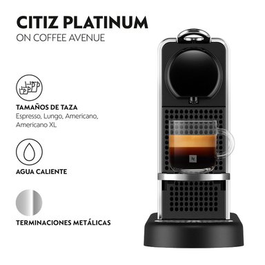 CAFETERA NESPRESSO CÁPSULA CITIZ PLATINUM - 9
