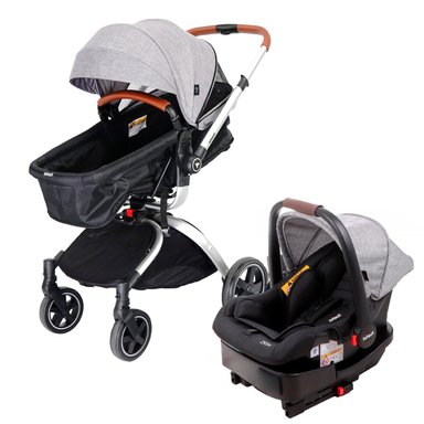 COCHE TRAVEL SYSTEM INFANTI EPIC 360° 2G F80 GREY - 1