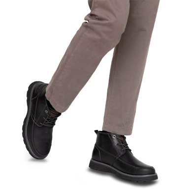 BOTINES HOMBRE GUANTE NEGRO RODEO CUERO - 2