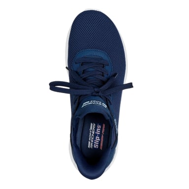 ZAPATILLAS MUJER SKECHERS CASUALES AZUL SLIP-INS BOBS SPORT UNITY - 4