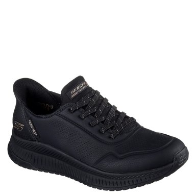 ZAPATILLAS MUJER SKECHERS CASUALES NEGRO SLIP-INS BOBS SQUAD 4 - 2