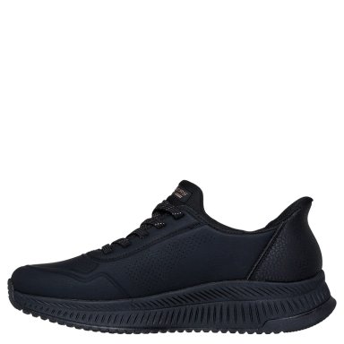 ZAPATILLAS MUJER SKECHERS CASUALES NEGRO SLIP-INS BOBS SQUAD 4 - 3