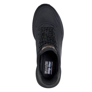ZAPATILLAS MUJER SKECHERS CASUALES NEGRO SLIP-INS BOBS SQUAD 4 - 4