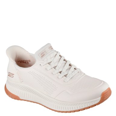 ZAPATILLAS MUJER SKECHERS CASUALES BLANCO SLIP-INS BOBS SQUAD 4 - 2