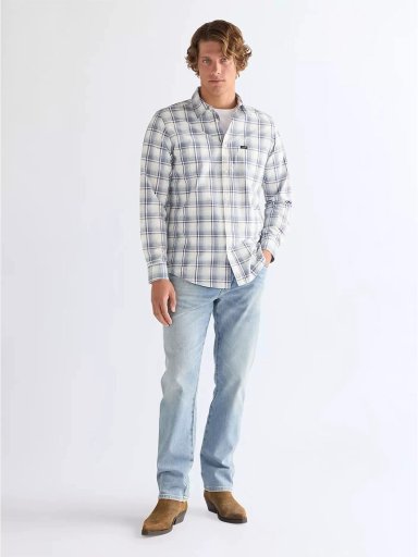 CAMISA MANGA LARGA HOMBRE WRANGLER ALGODÓN  - 4