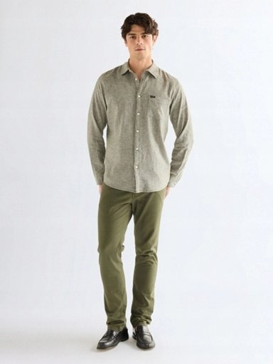 CAMISA MANGA LARGA HOMBRE WRANGLER LINO - 4