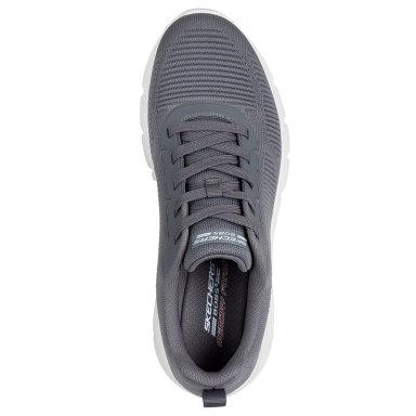 ZAPATILLAS HOMBRE SKECHERS CASUALES GRIS BOBS B FLEX HI - 4