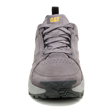 ZAPATILLAS HOMBRE CAT URBANAS GRIS GRAPPLE SUEDE CUERO - 2