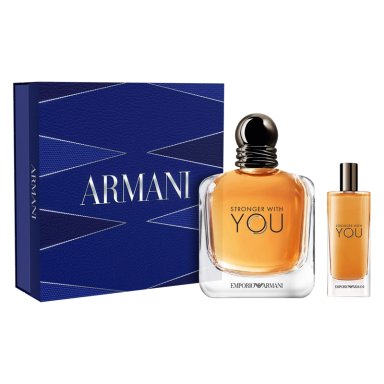 SET PERFUME HOMBRE GIORGIO ARMANI STRONGER WITH YOU EDT 100ML+15ML - 2