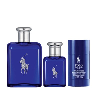 SET PERFUME HOMBRE RALPH LAUREN POLO BLUE EDT 125ML+40ML+DEO - 1
