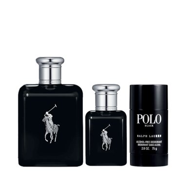 SET PERFUME HOMBRE RALPH LAUREN POLO BLACK EDT 125ML+40ML+DEO - 1