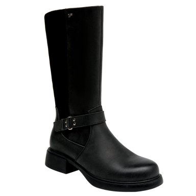 BOTAS MUJER 16 HRS NEGRO 16M0329 CUERO - 2