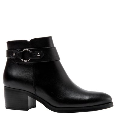 BOTINES MUJER BRUNO ROSSI NEGRO BRMH609 CUERO - 1
