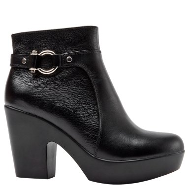 BOTINES MUJER BRUNO ROSSI NEGRO BRMH618 CUERO - 1